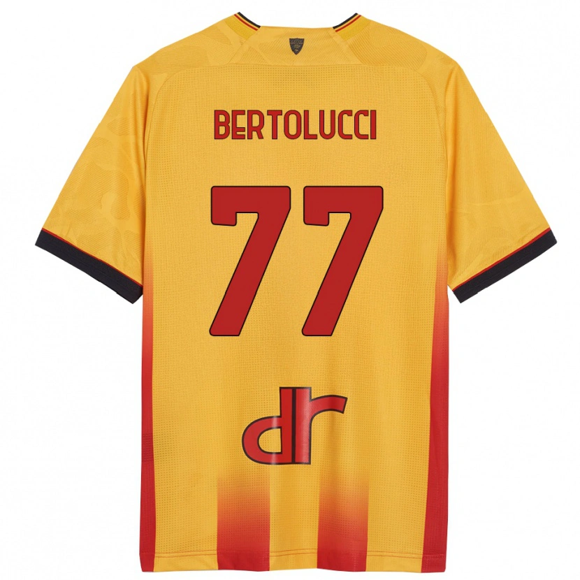 Danxen Criança Camisola Sandro Bertolucci #77 Amarelo Laranja Principal 2025/26 Camisa