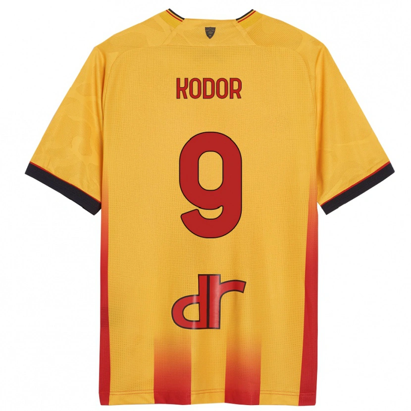 Danxen Criança Camisola Jason Kodor #9 Amarelo Laranja Principal 2025/26 Camisa