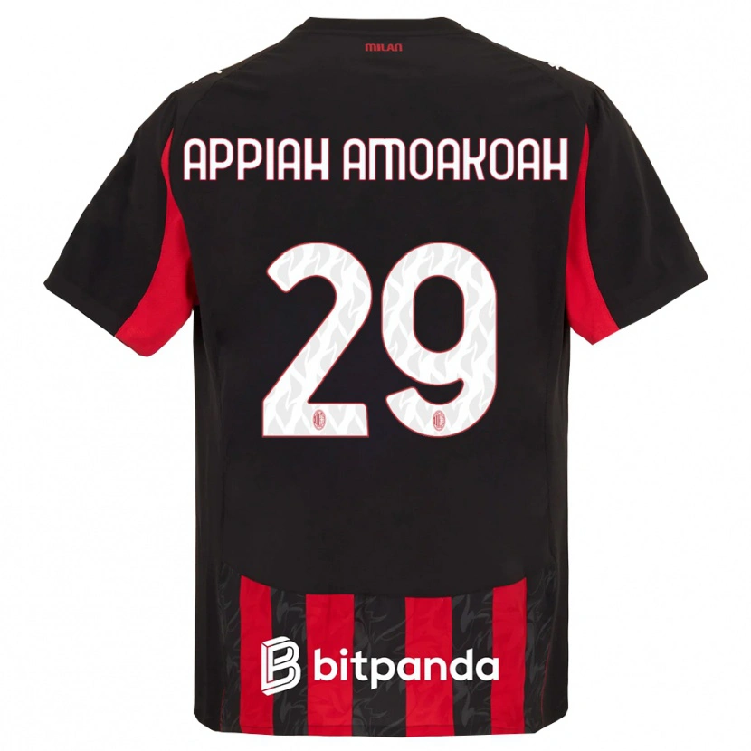 Danxen Criança Camisola Karen Appiah Amoakoah #29 Vermelho Preto Principal 2025/26 Camisa