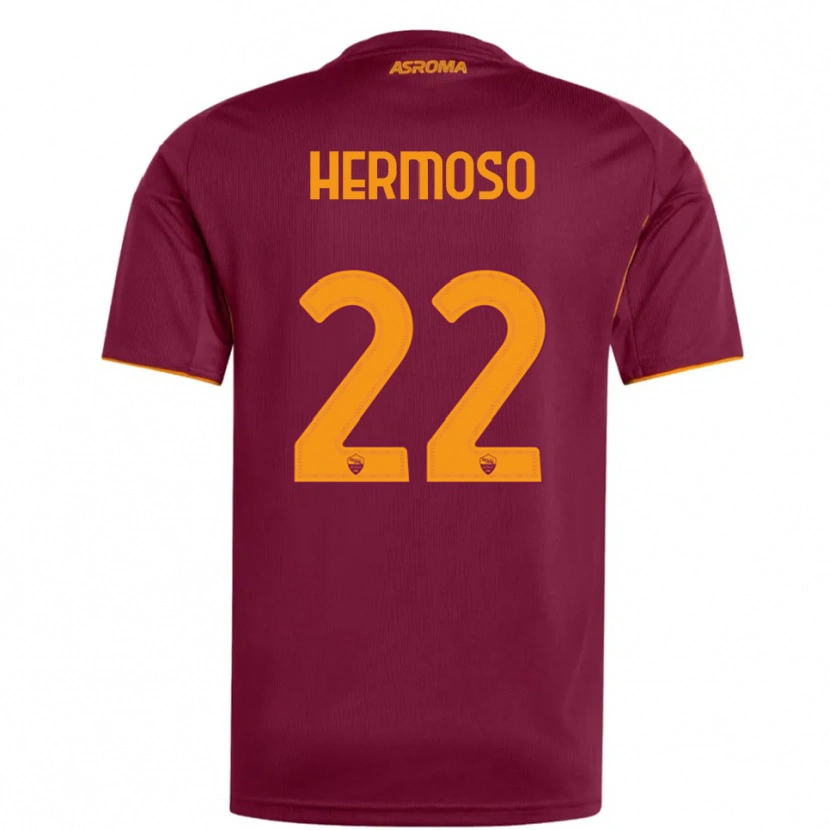 Danxen Criança Camisola Mario Hermoso #22 Borgonha Laranja Principal 2025/26 Camisa