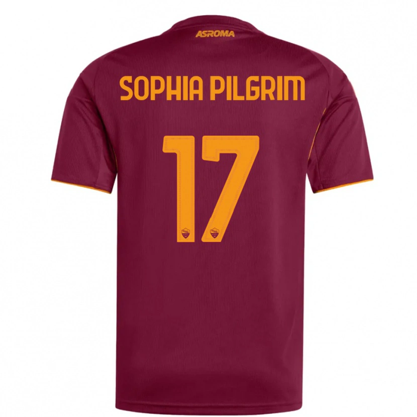Danxen Criança Camisola Alayah Sophia Pilgrim #17 Borgonha Laranja Principal 2025/26 Camisa