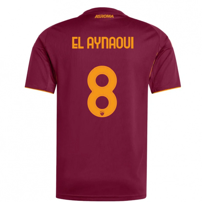Danxen Criança Camisola Neil El Aynaoui #8 Borgonha Laranja Principal 2025/26 Camisa