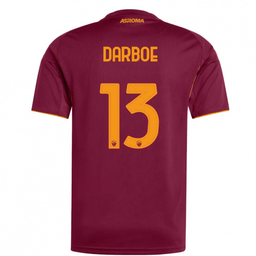 Danxen Criança Camisola Balagie Darboe #13 Borgonha Laranja Principal 2025/26 Camisa