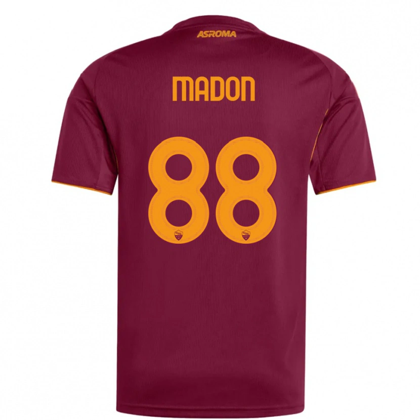 Danxen Criança Camisola Maja Madon #88 Borgonha Laranja Principal 2025/26 Camisa