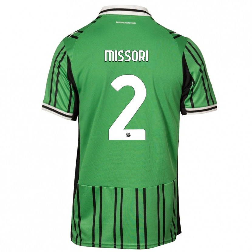 Danxen Criança Camisola Filippo Missori #2 Verde Preto Principal 2025/26 Camisa