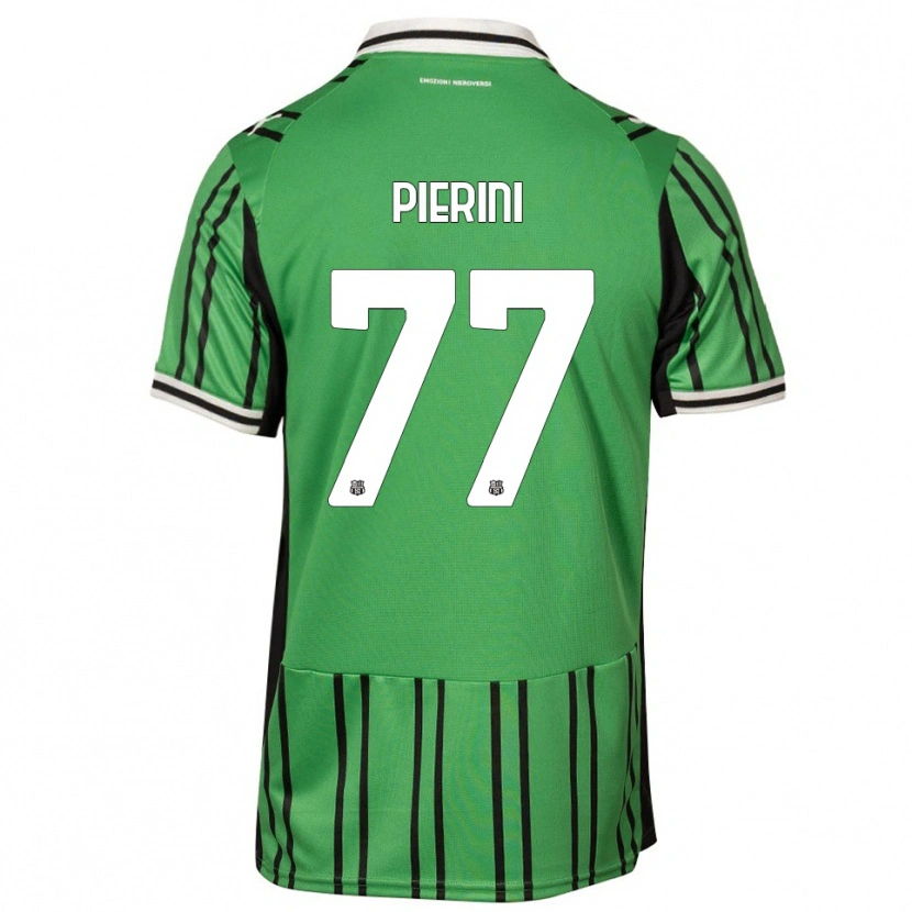 Danxen Criança Camisola Nicholas Pierini #77 Verde Preto Principal 2025/26 Camisa