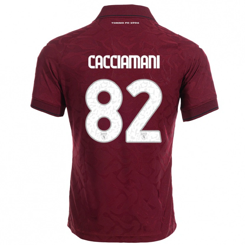 Danxen Criança Camisola Alessio Cacciamani #82 Borgonha Branco Principal 2025/26 Camisa