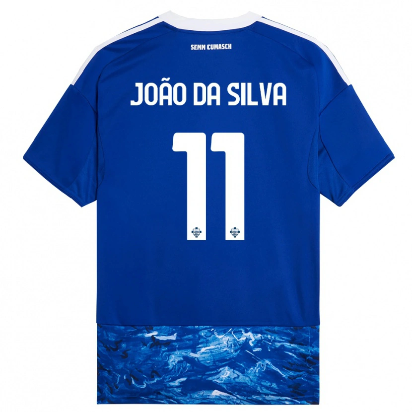 Danxen Criança Camisola Miguel João Da Silva #11 Azul Branco Principal 2025/26 Camisa