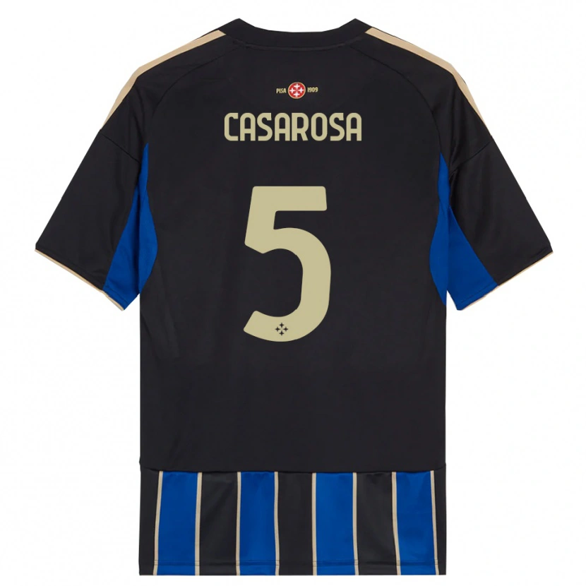 Danxen Criança Camisola Matias Casarosa #5 Preto Azul Principal 2025/26 Camisa
