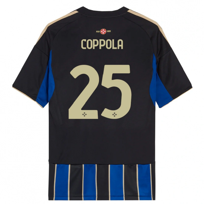 Danxen Criança Camisola Francesco Coppola #25 Preto Azul Principal 2025/26 Camisa