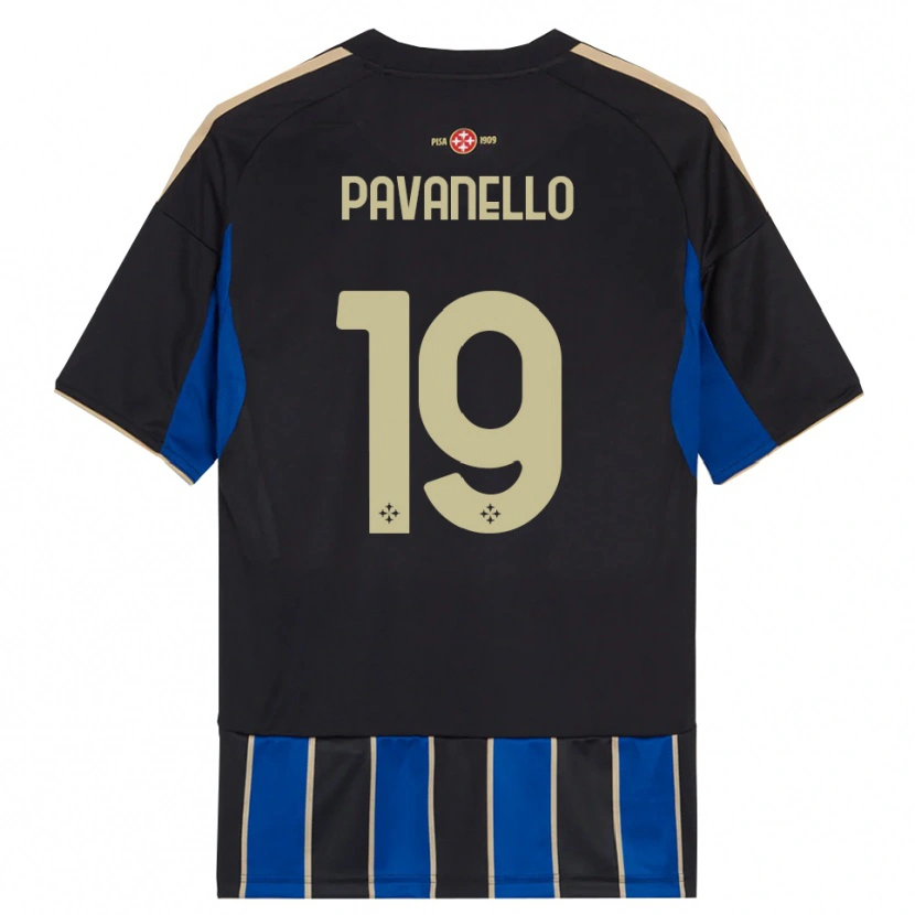 Danxen Criança Camisola Andrea Pavanello #19 Preto Azul Principal 2025/26 Camisa