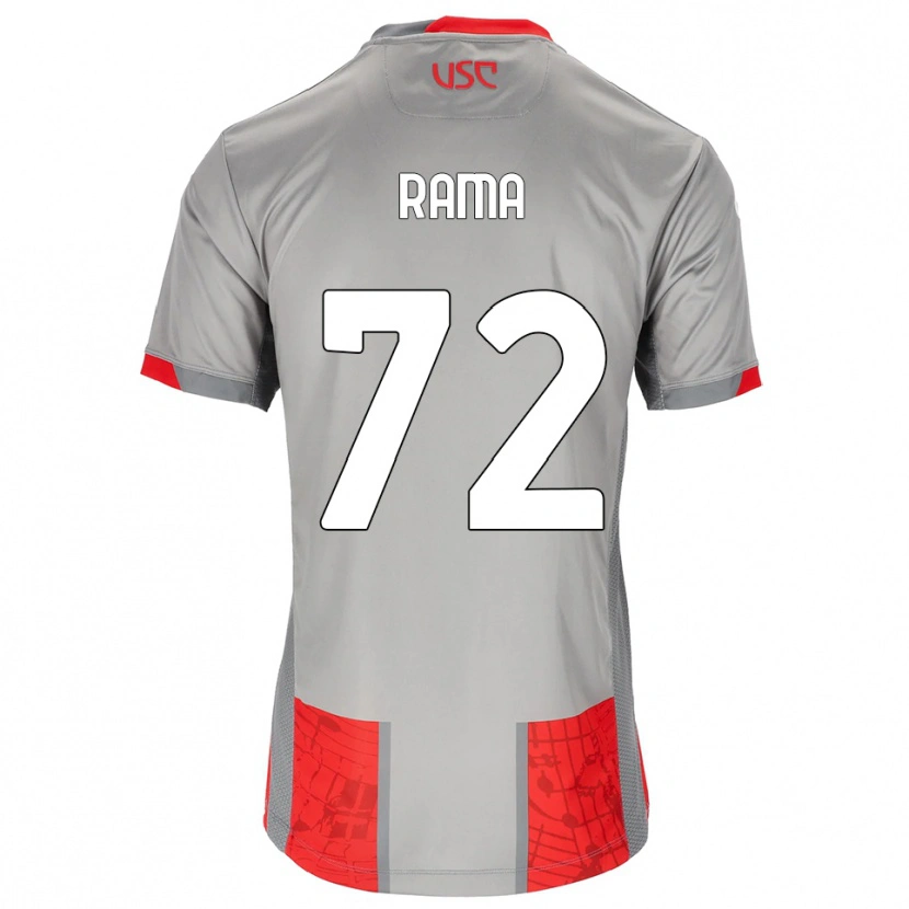 Danxen Criança Camisola Alex Rama #72 Vermelho Cinza Principal 2025/26 Camisa