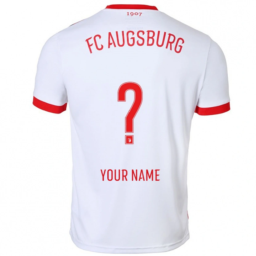 Danxen Criança Camisola Seu Nome #0 Branco Vermelho Principal 2025/26 Camisa