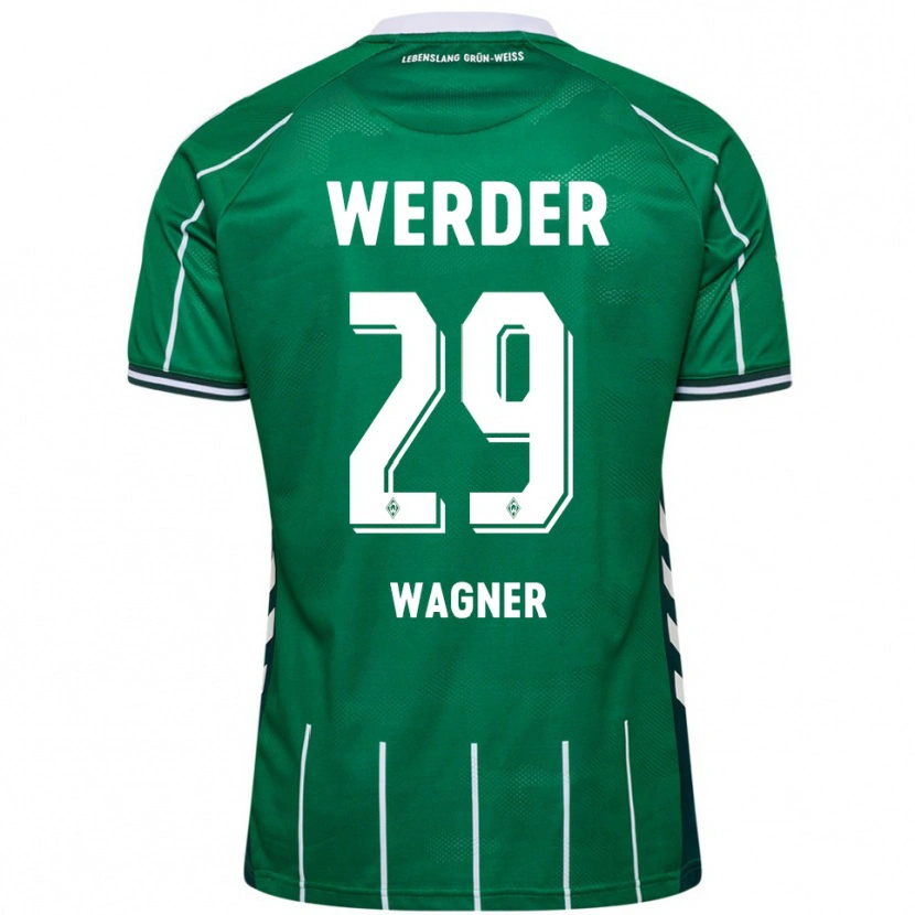 Danxen Criança Camisola Paul Wagner #29 Verde Branco Principal 2025/26 Camisa