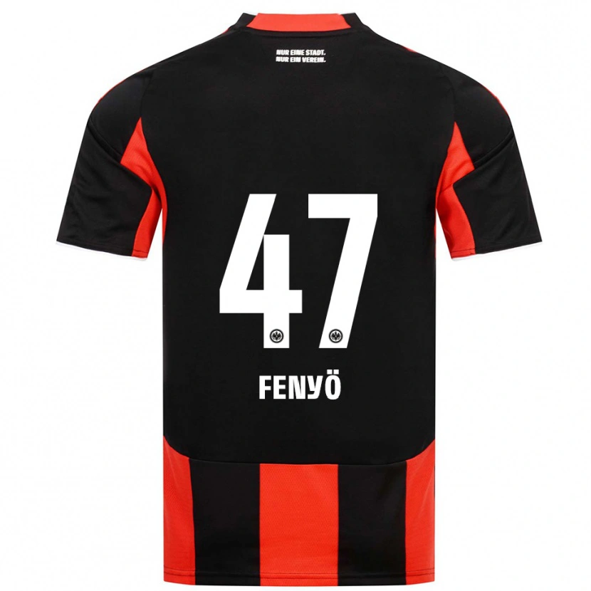 Danxen Criança Camisola Noah Fenyö #47 Preto Vermelho Principal 2025/26 Camisa