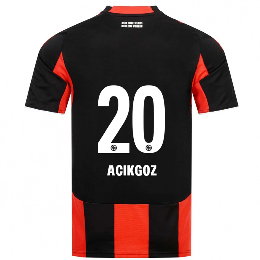 Danxen Criança Camisola Ilayda Acikgoz #20 Preto Vermelho Principal 2025/26 Camisa
