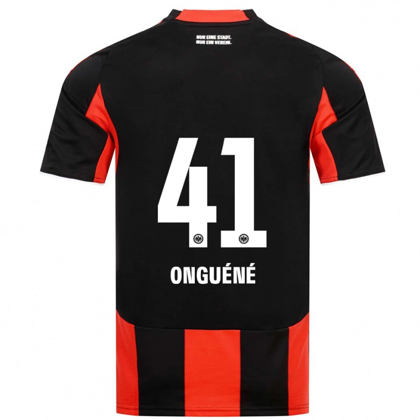 Danxen Criança Camisola Jérôme Onguéné #41 Preto Vermelho Principal 2025/26 Camisa