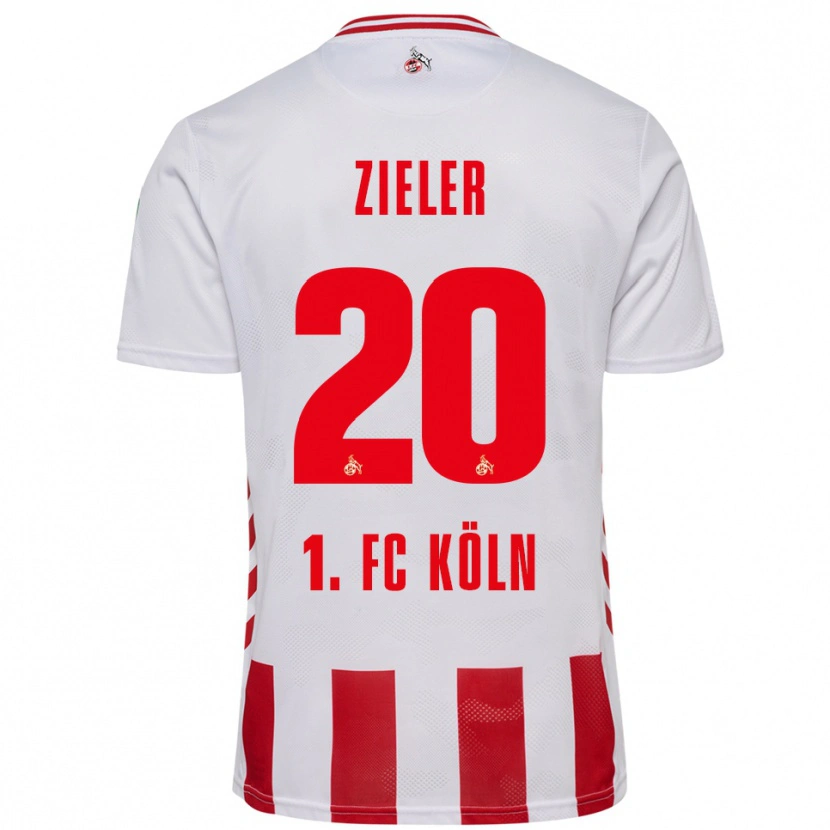 Danxen Criança Camisola Ron-Robert Zieler #20 Branco Vermelho Principal 2025/26 Camisa