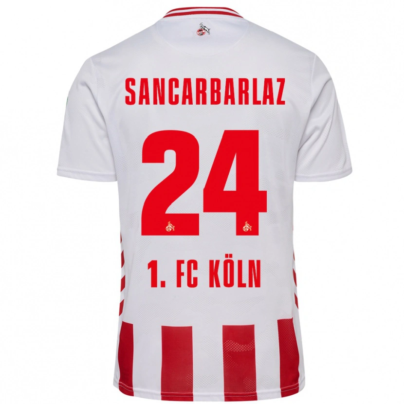 Danxen Criança Camisola Keyhan Sancarbarlaz #24 Branco Vermelho Principal 2025/26 Camisa
