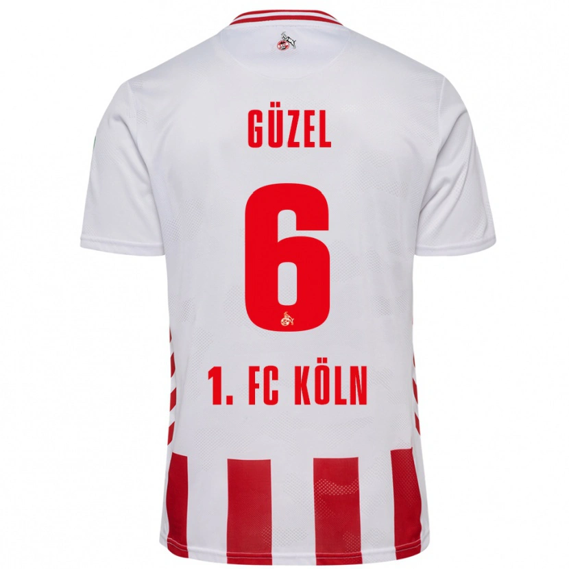 Danxen Criança Camisola Arian Güzel #6 Branco Vermelho Principal 2025/26 Camisa
