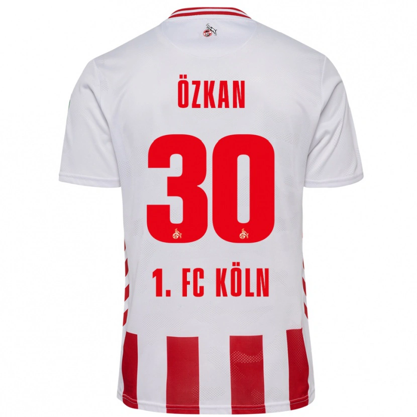 Danxen Criança Camisola Mikail Özkan #30 Branco Vermelho Principal 2025/26 Camisa