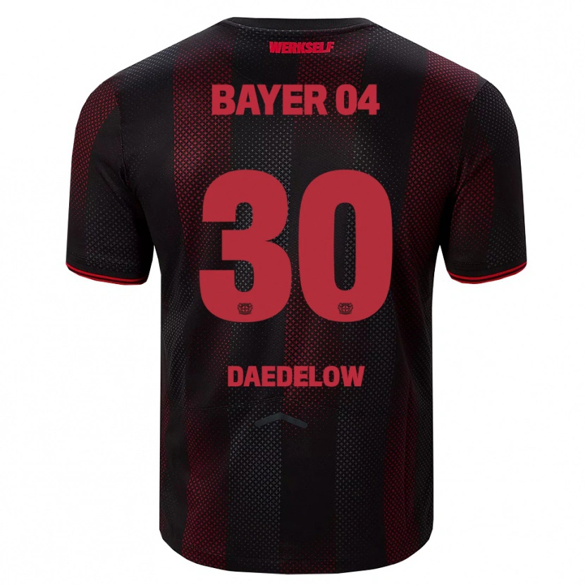 Danxen Criança Camisola Ida Daedelow #30 Preto Vermelho Principal 2025/26 Camisa