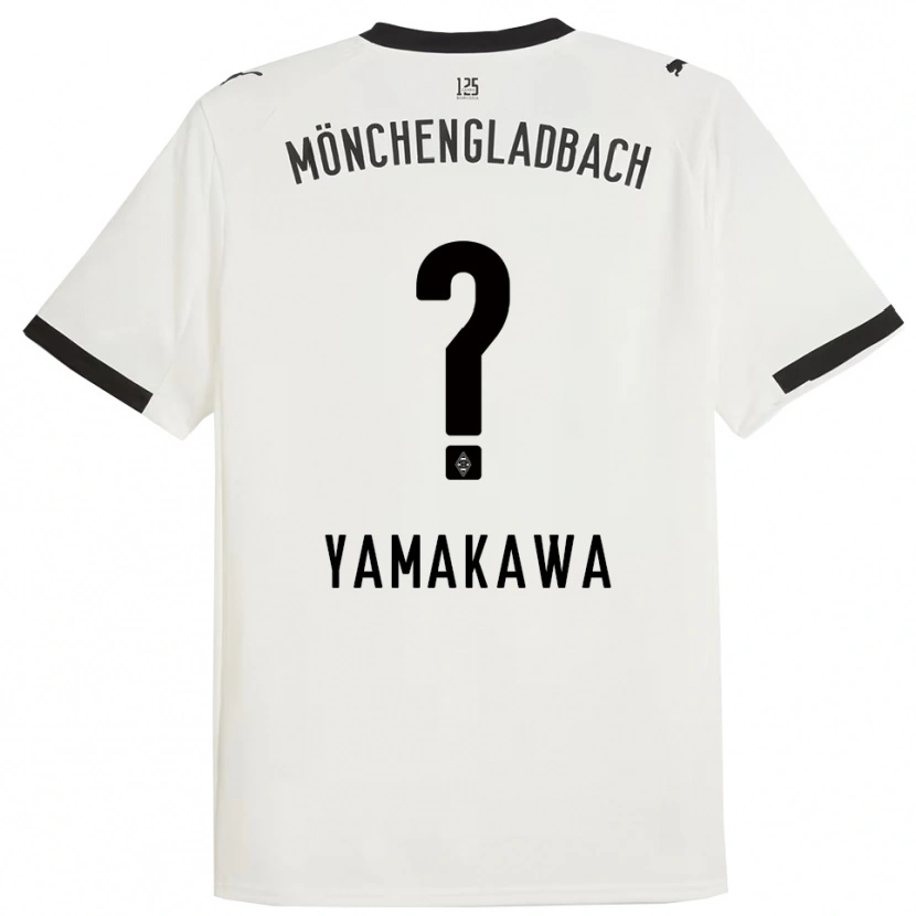 Danxen Criança Camisola Shinnosuke Yamakawa #0 Branco Preto Principal 2025/26 Camisa