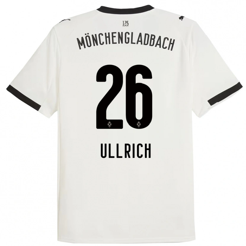 Danxen Criança Camisola Lukas Ullrich #26 Branco Preto Principal 2025/26 Camisa