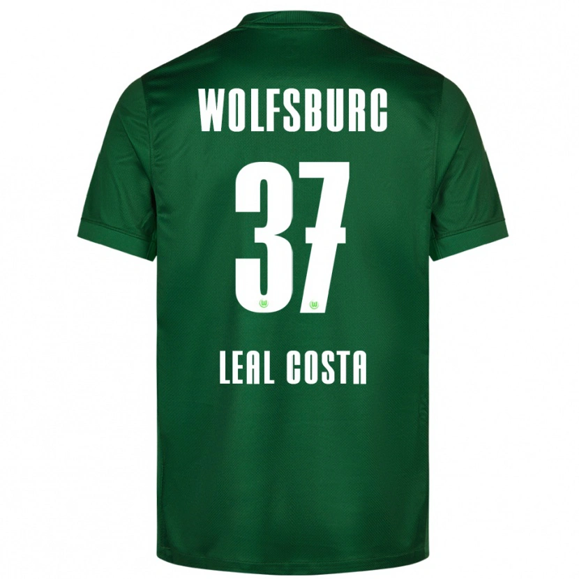 Danxen Criança Camisola David Leal Costa #37 Verde Branco Principal 2025/26 Camisa