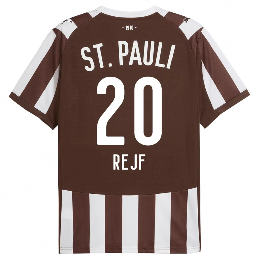 Danxen Criança Camisola Petr Rejf #20 Café Branco Principal 2025/26 Camisa