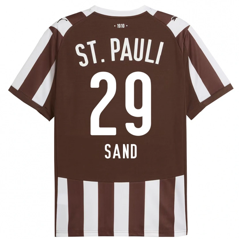 Danxen Criança Camisola Christoffer Sand #29 Café Branco Principal 2025/26 Camisa