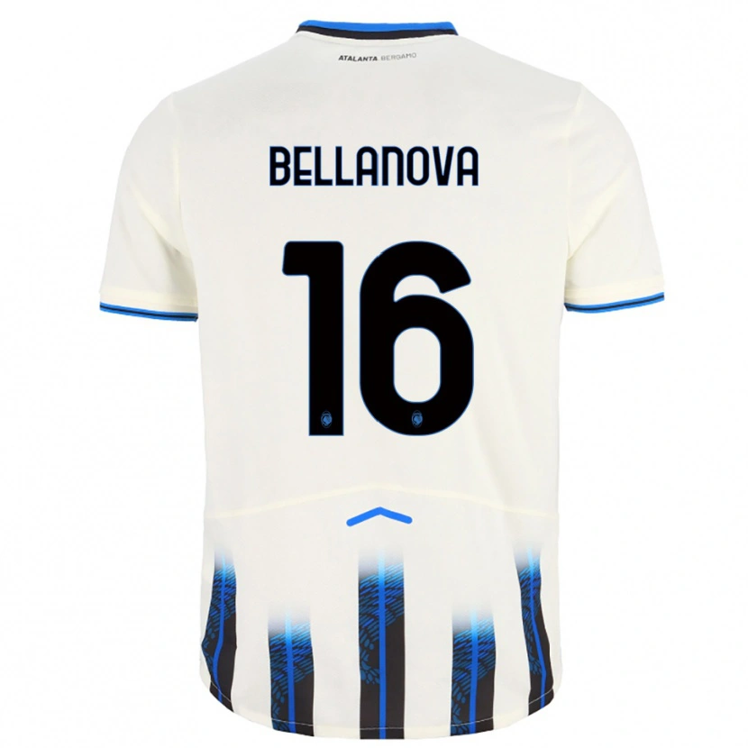 Danxen Criança Camisola Raoul Bellanova #16 Branco Azul Alternativa 2025/26 Camisa