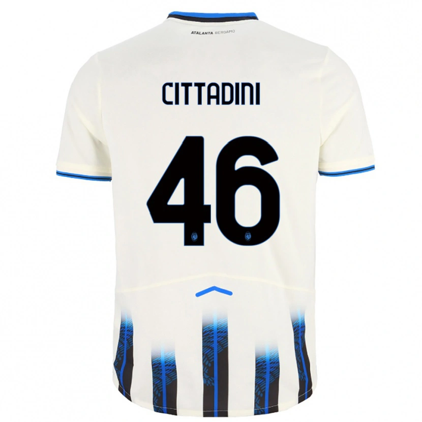 Danxen Criança Camisola Giorgio Cittadini #46 Branco Azul Alternativa 2025/26 Camisa