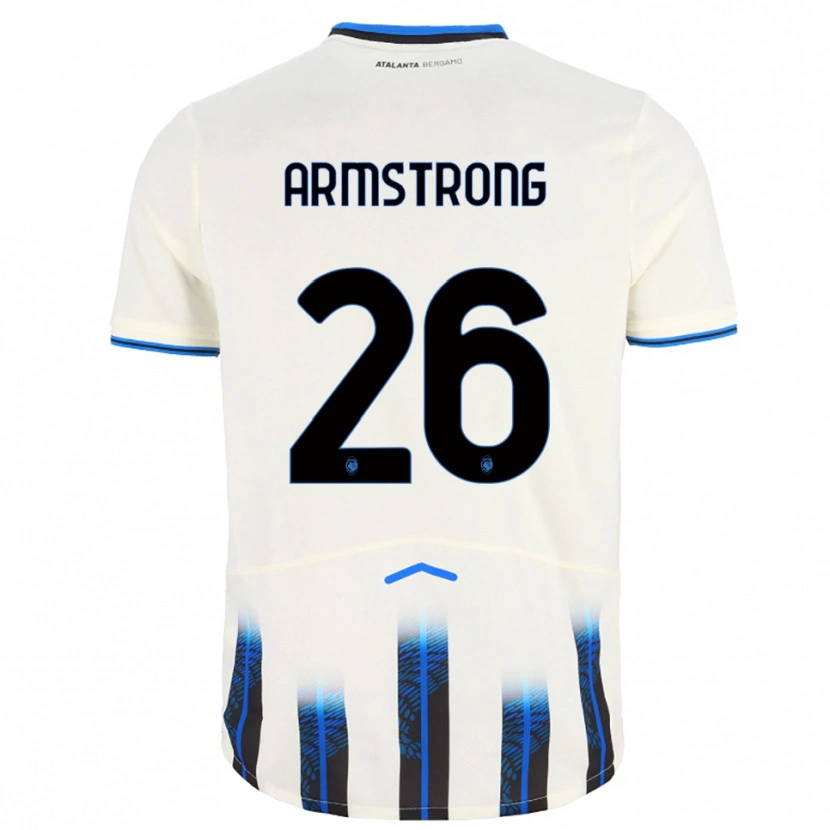 Danxen Criança Camisola Daniel Armstrong #26 Branco Azul Alternativa 2025/26 Camisa