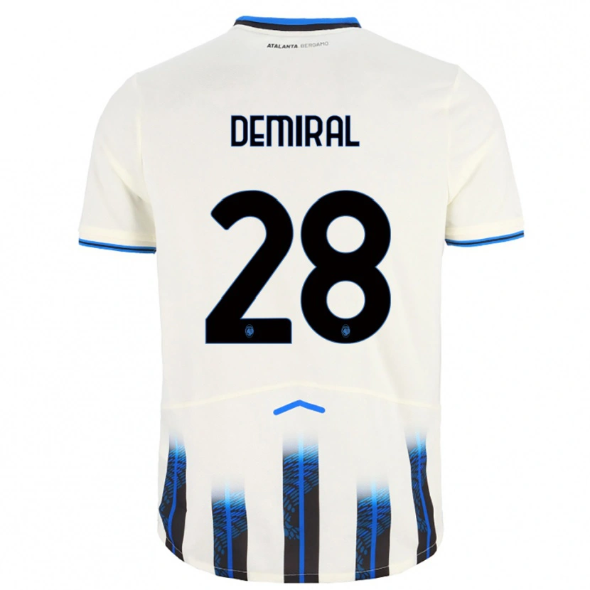 Danxen Criança Camisola Merih Demiral #28 Branco Azul Alternativa 2025/26 Camisa