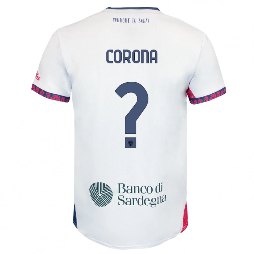Danxen Criança Camisola Leonardo Corona #0 Branco Marinho Vermelho Alternativa 2025/26 Camisa