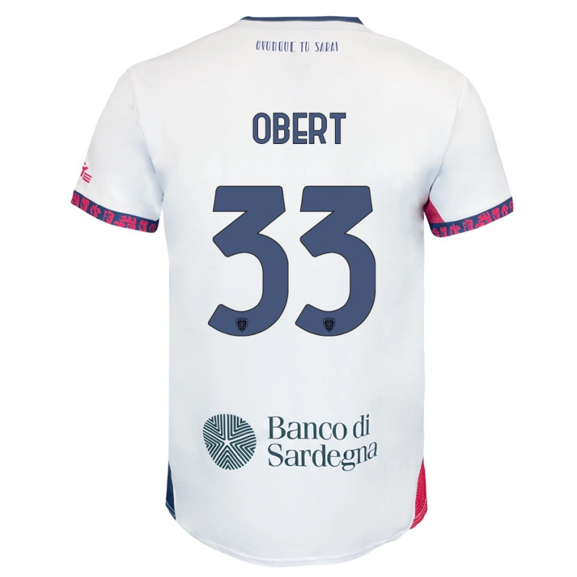 Danxen Criança Camisola Adam Obert #33 Branco Marinho Vermelho Alternativa 2025/26 Camisa