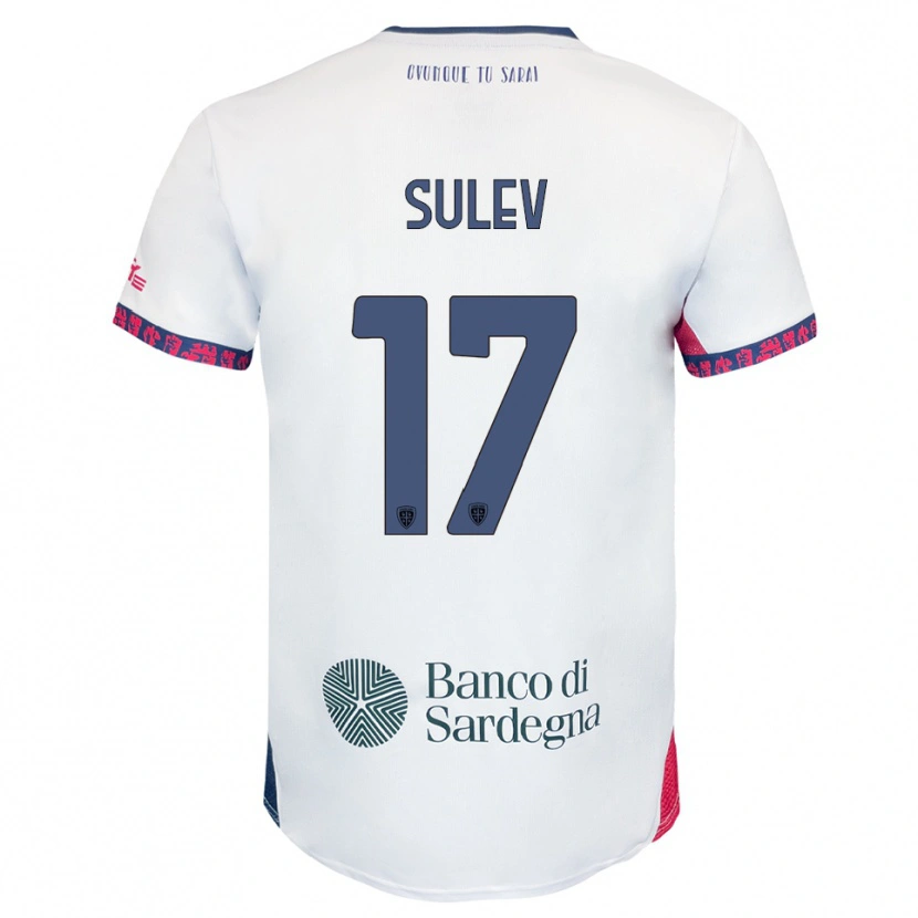 Danxen Criança Camisola Ivan Sulev #17 Branco Marinho Vermelho Alternativa 2025/26 Camisa