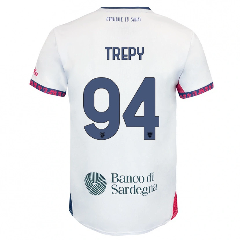 Danxen Criança Camisola Yael Trepy #94 Branco Marinho Vermelho Alternativa 2025/26 Camisa