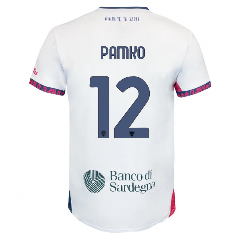 Danxen Criança Camisola Dmytro Panko #12 Branco Marinho Vermelho Alternativa 2025/26 Camisa