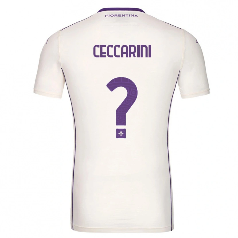 Danxen Criança Camisola Mattia Ceccarini #0 Branco Roxo Vermelho Alternativa 2025/26 Camisa