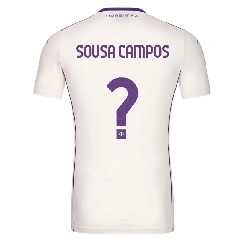 Danxen Criança Camisola Matteo Sousa Campos #0 Branco Roxo Vermelho Alternativa 2025/26 Camisa