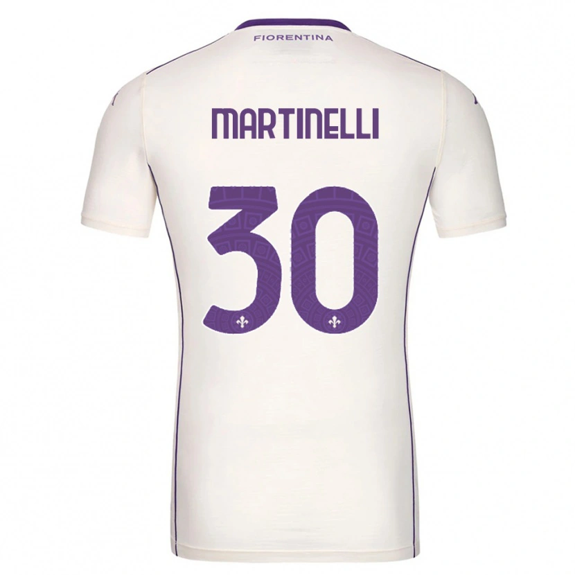 Danxen Criança Camisola Tommaso Martinelli #30 Branco Roxo Vermelho Alternativa 2025/26 Camisa