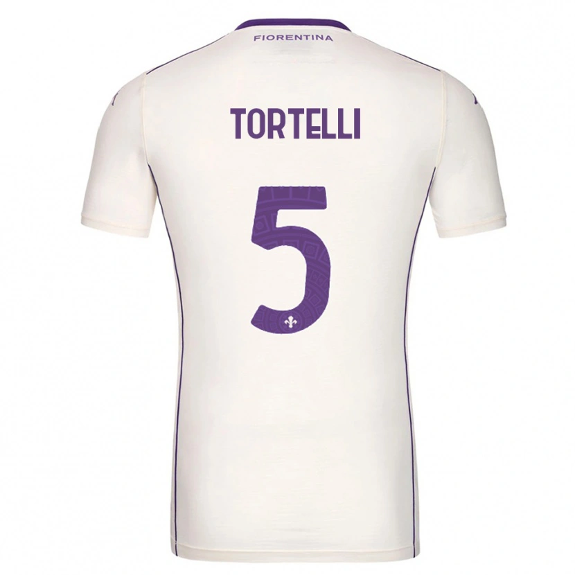 Danxen Criança Camisola Alice Tortelli #5 Branco Roxo Vermelho Alternativa 2025/26 Camisa