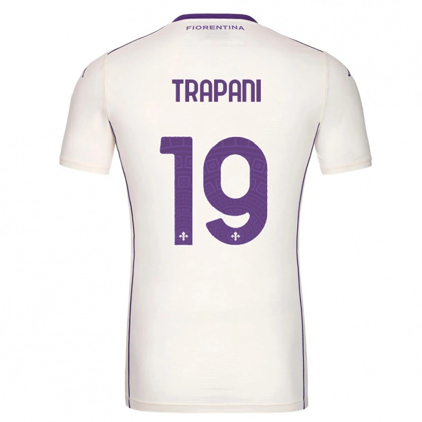Danxen Criança Camisola Niccolò Trapani #19 Branco Roxo Vermelho Alternativa 2025/26 Camisa