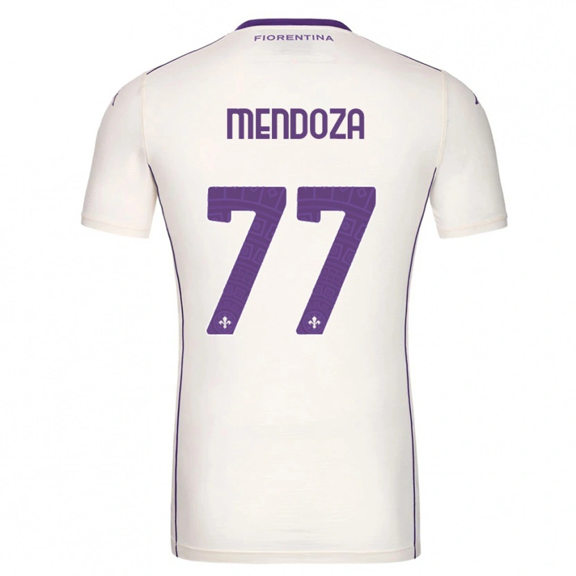 Danxen Criança Camisola William Mendoza #77 Branco Roxo Vermelho Alternativa 2025/26 Camisa
