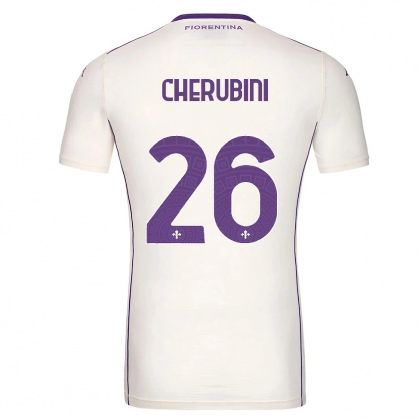 Danxen Criança Camisola Maya Cherubini #26 Branco Roxo Vermelho Alternativa 2025/26 Camisa