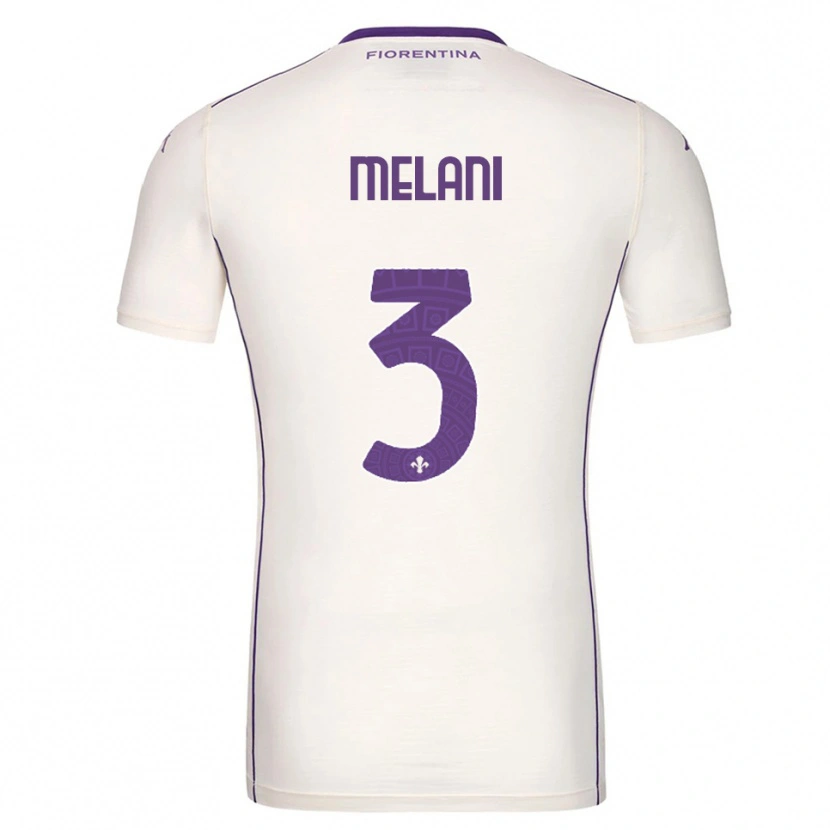 Danxen Criança Camisola Federico Melani #3 Branco Roxo Vermelho Alternativa 2025/26 Camisa