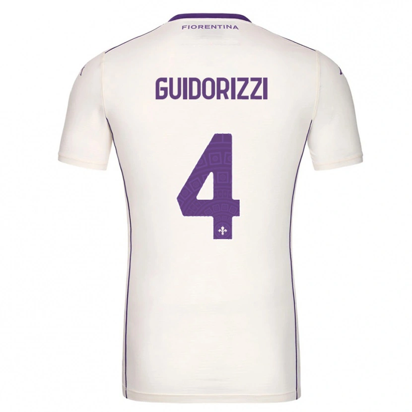 Danxen Criança Camisola Riccardo Guidorizzi #4 Branco Roxo Vermelho Alternativa 2025/26 Camisa