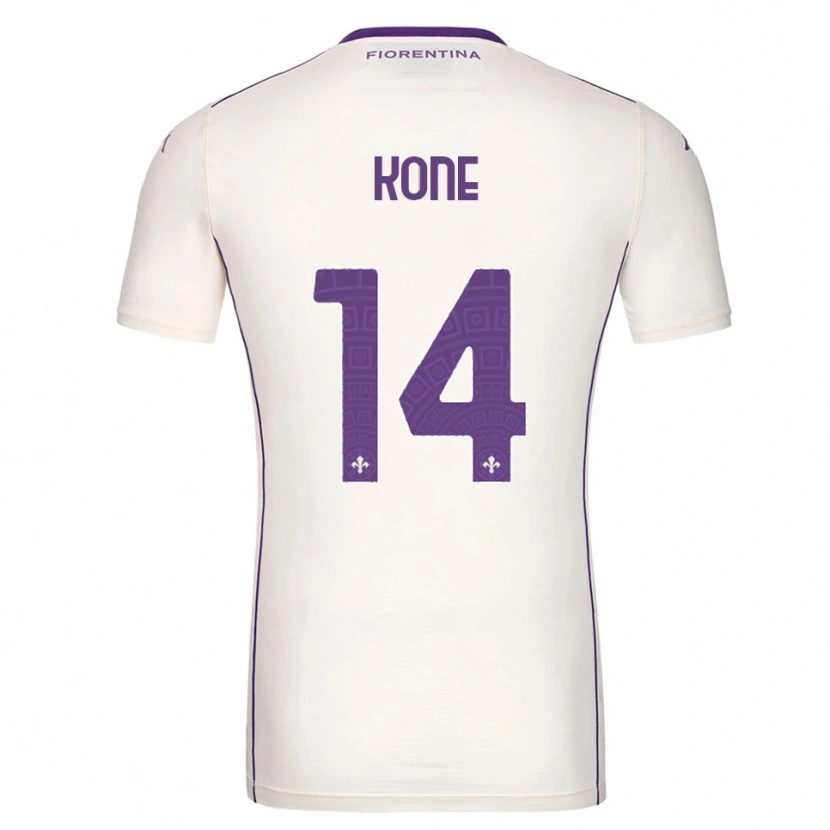 Danxen Criança Camisola Mevale Kone #14 Branco Roxo Vermelho Alternativa 2025/26 Camisa